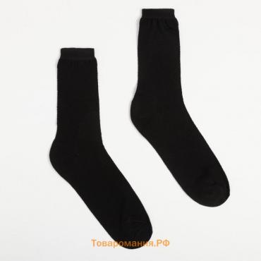 Носки мужские, цвет чёрный, размер 29