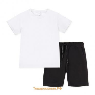 Комплект для мальчика: футболка, шорты и мешок, рост 122 см