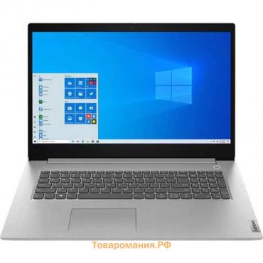Ноутбук Lenovo IdeaPad 3 17ITL6, 17.3", Gold 7505, 4Гб, SSD 128 Гб, Win10, Wi-Fi, BT, серый   794423